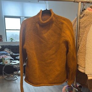 Cozy Mustard Turtleneck Sweater